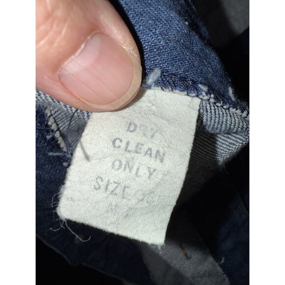 Vik Vizette Vtg 1970s Denim Jeans Embroidered Cockatoo Hippie Bell Bottom Sz 36 - Picture 6 of 16